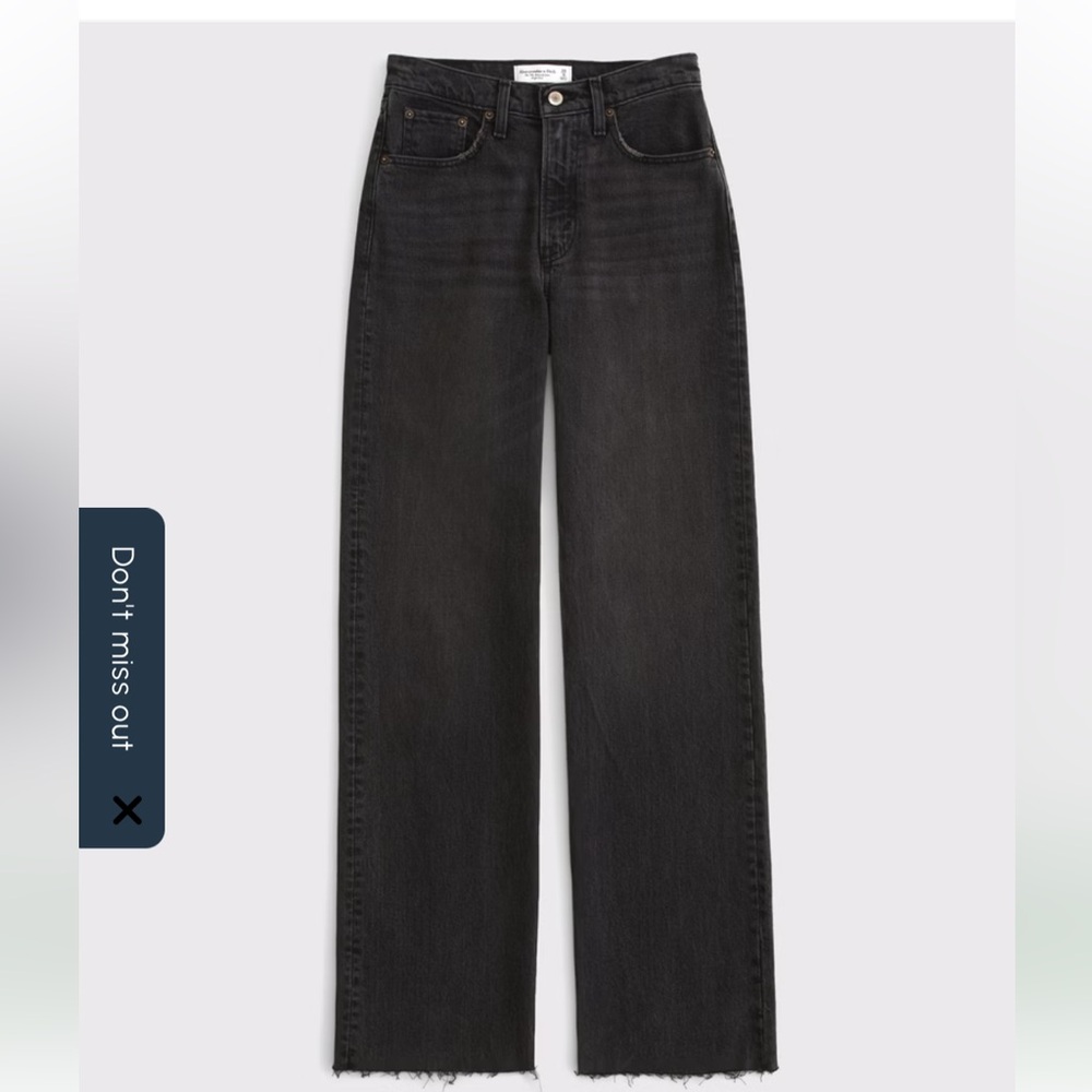 Abercrombie & Fitch Gray High-Rise Jeans size 16 / 33